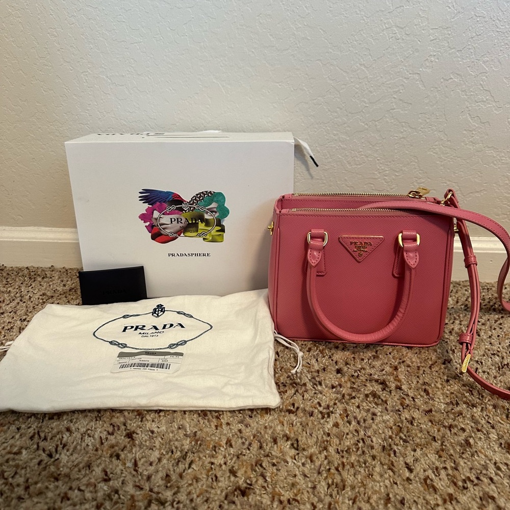 Prada small Galleria Saffiano leather bag